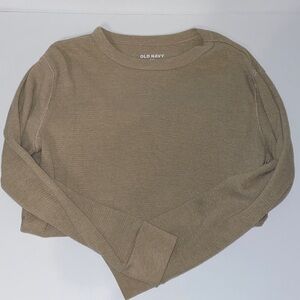Old Navy Kids Long Sleeve Tee - Tan